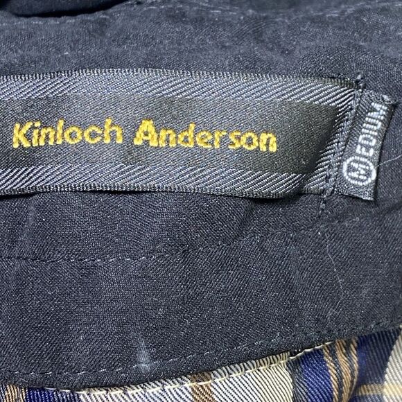 KINLOCH ANDERSON Men's Size Medium Full Zip Lined Utility Jacket Polyester - Picture 15 of 15